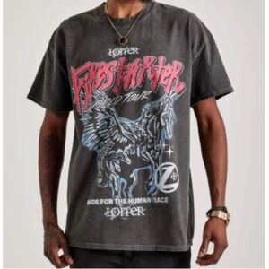 Cotton Short Sleeve Fire Starter Tour Tee Men Size Small